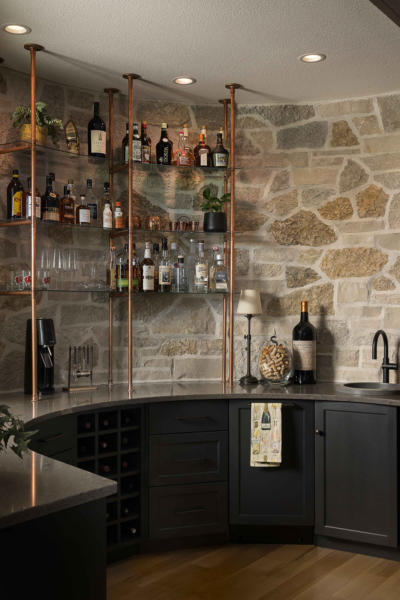 Hampton On The Hill, Custom Home, Basement Bar Design, Wet Bar, Milwaukee Wisconsin