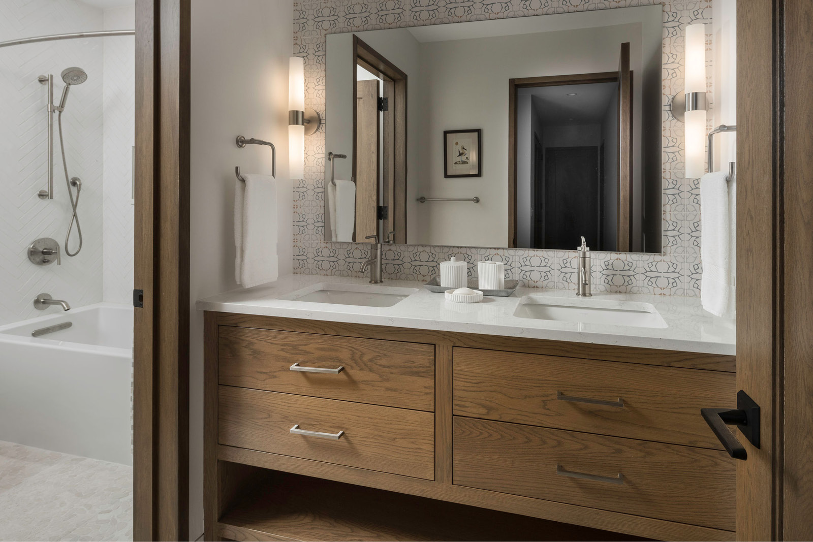 Basement Bathroom Design at Grasshopper Hill in Elkhart Lake, Wisconsin