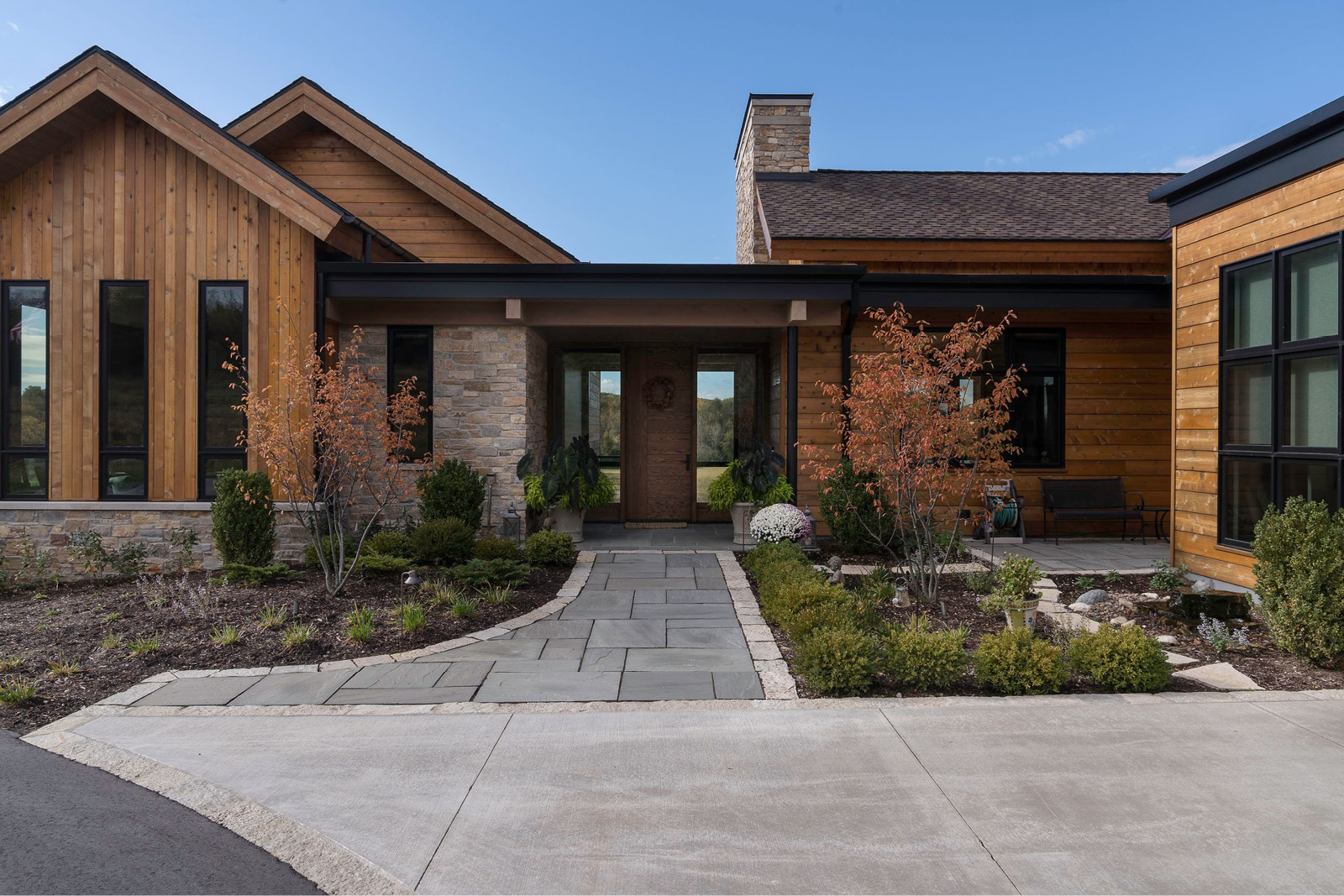 Grasshopper Hill Custom Home with Modern Architecture in Wisconsin