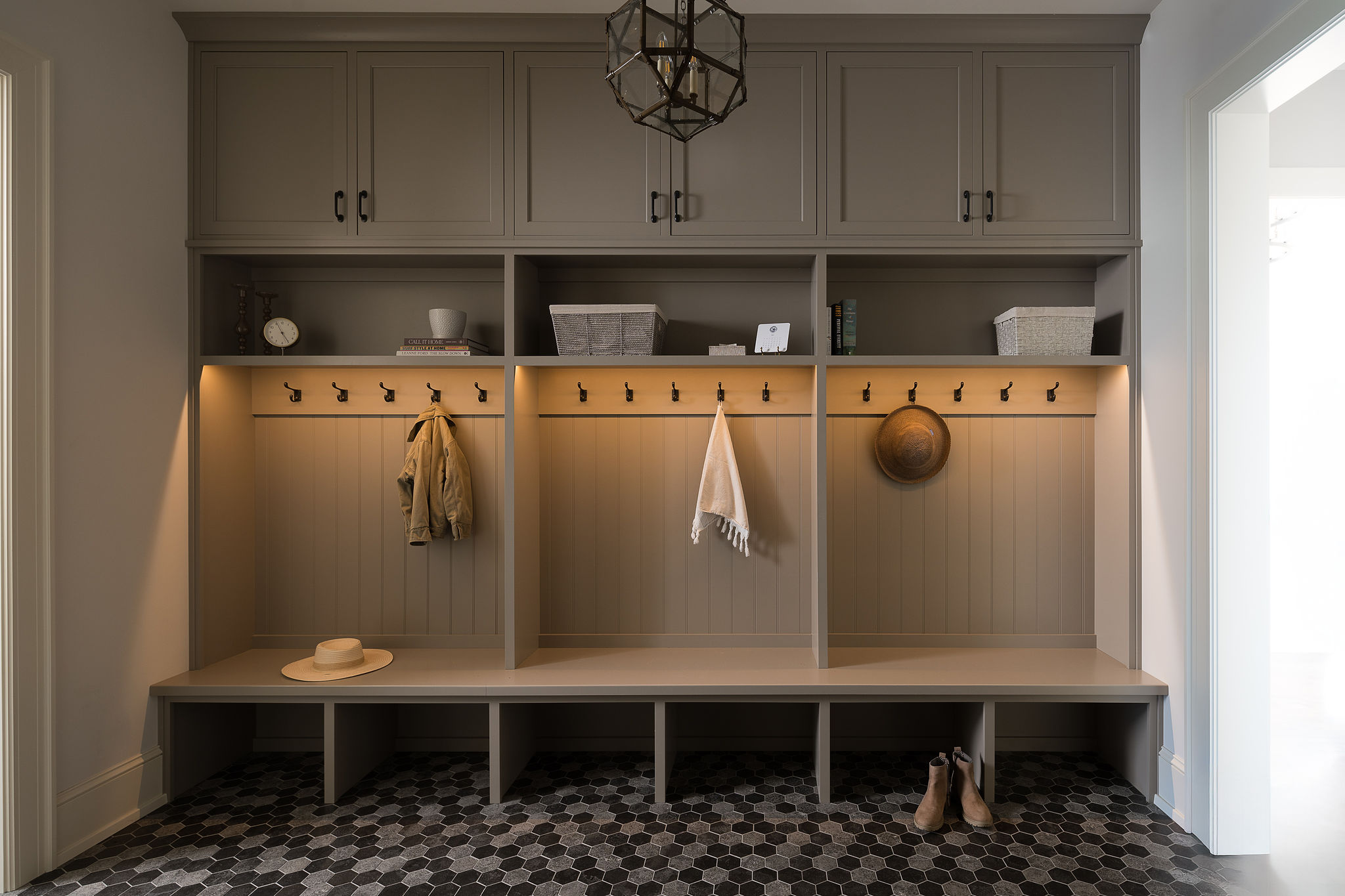 Lake Street Mudroom Laundry Room and Mudroom Design - Custom Cabinetry - Custom Home Design - Wisconsin Architecture and Interior Design