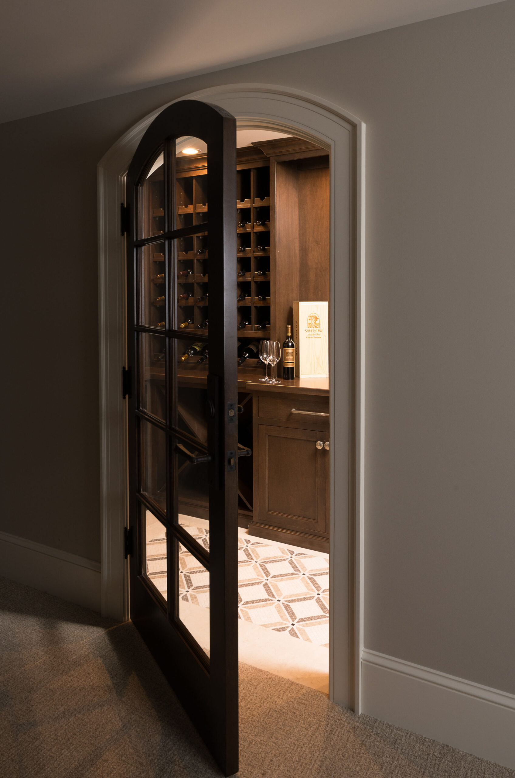 Lake Street 22 Wine Room Design - Wisconsin Architecture and Interior Design - Custom Home Design