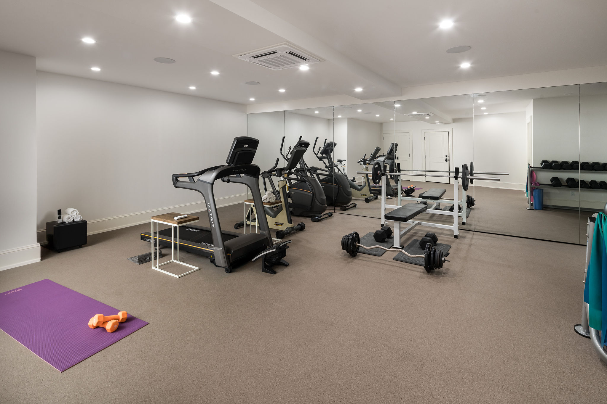 Lake Street Luxury Exercise Room - Custom Home Design - Wellness Home Design - Architecture and Interior Design