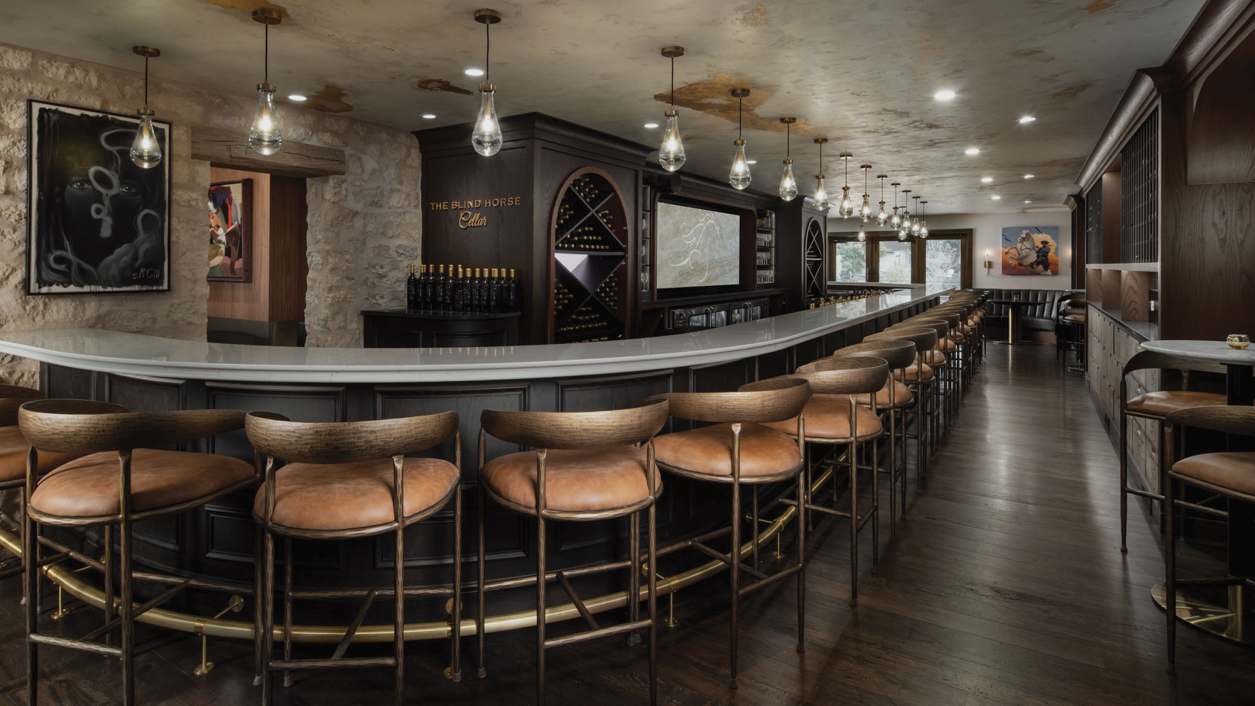 The Blind Horse Cellar interior in Cedarburg, Wisconsin