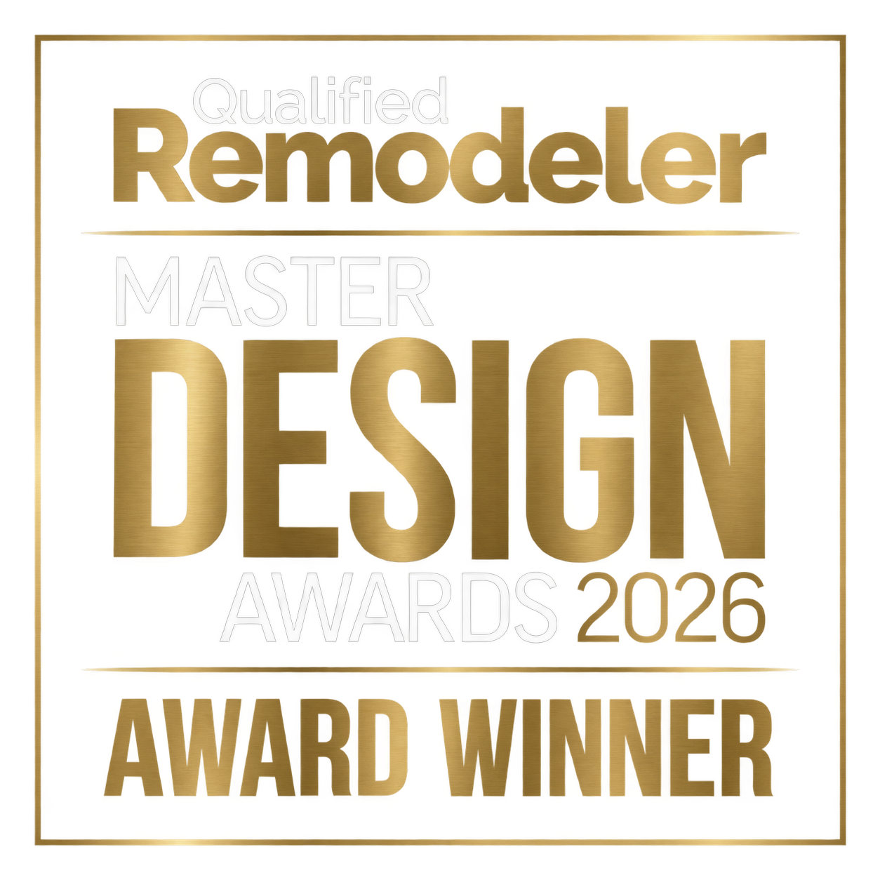 Qualified Remodeler 2026 Master Design Awards Gold Award Winner
